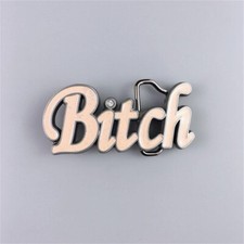 Pink Enamel Rhinestone Letter Belt Buckle Gurtelschnalle Boucle de ceinture