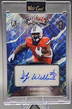 DJ Williams /20 2023 Wild Card Metallix Rookie RC Auto Blue Arizona Tampa Bay SP. rookie card picture