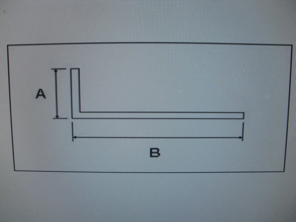 PVC – Winkelprofil, Kunststoffwinkel 2 m lang – 20 x 60 x 2,5 mm - Bild 2 von 2
