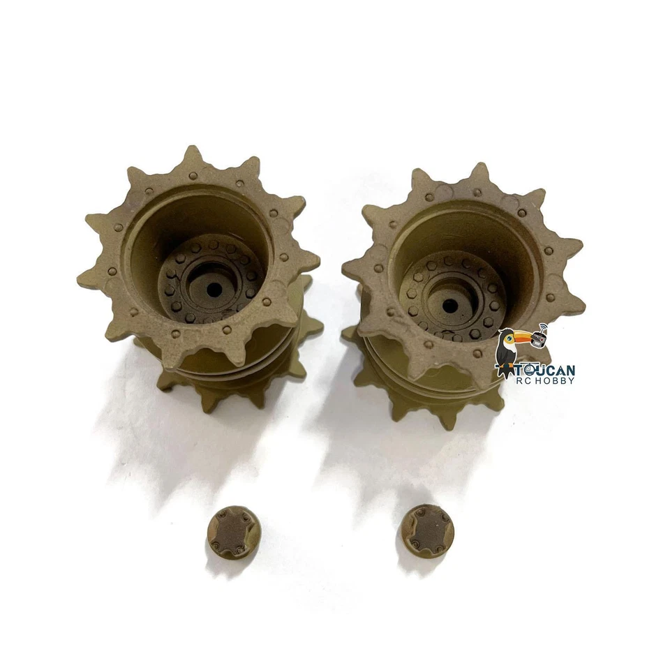 Henglong Metal Sprockets for RC 1/16 Scale USA M1A2 Abrams RC Tank 3918 - Image 3 of 4