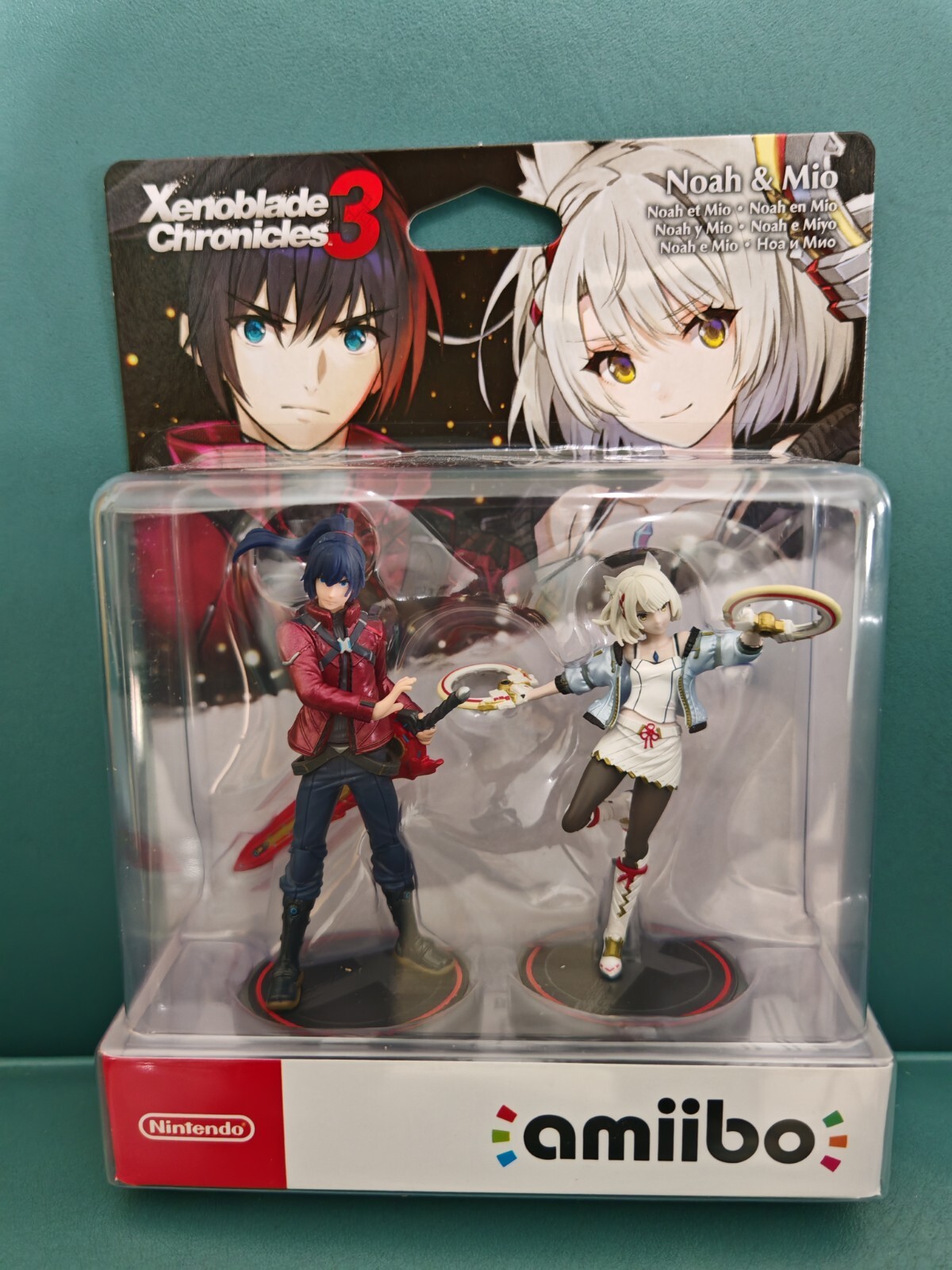 Amiibo Noah & Mio Xenoblade Chronicles 3 - NINTENDO nuovo