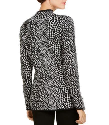 INC Sweater Pullover Knit Fringe Trim Jaquard Black Sz M NEW NWT 495 | eBay