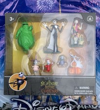 Disney Parks Nightmare Before Christmas Tim Burton Set Of 7 Figurines New