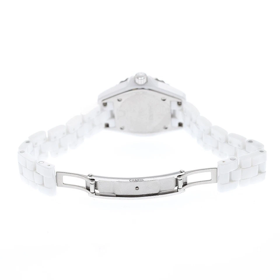 Reloj de cuarzo para dama Chanel J12 H4466 8P esfera blanca diamante_877695 Foto 4 de 4
