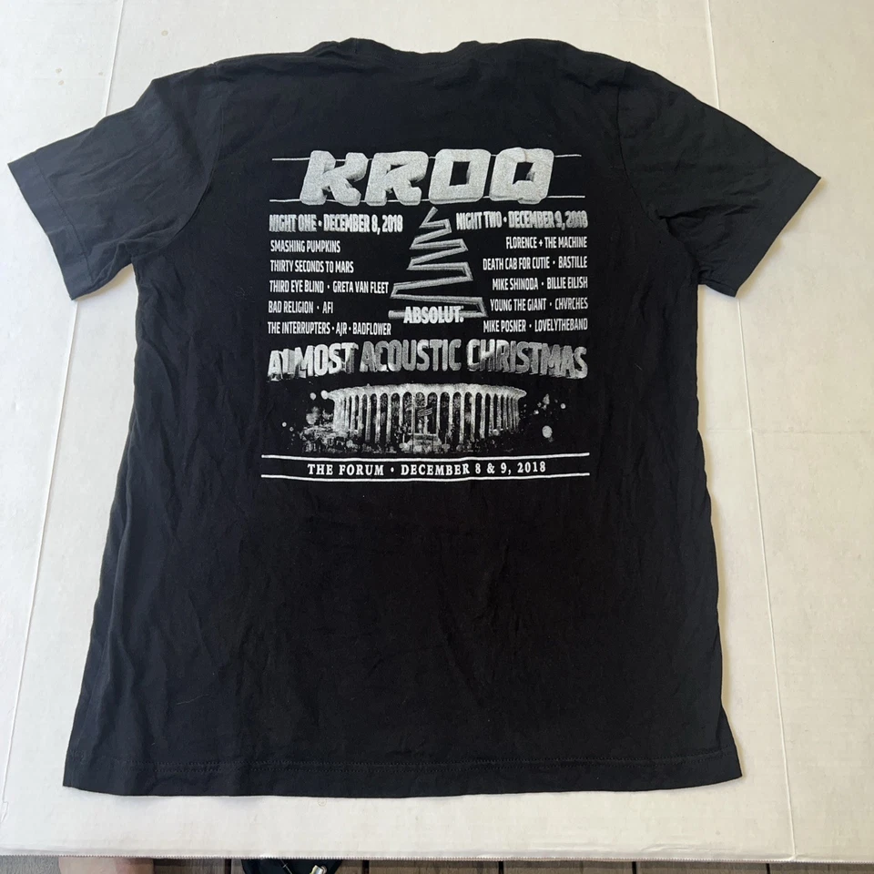 KROQ 106.7 Florence + The Machine Almost Acoustic Xmas 2018 Shirt Large Vintage - Изображение 3 из 4
