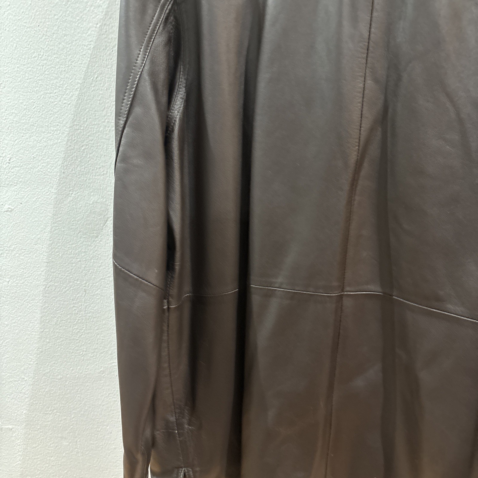 Centigrade Men Leather Button Jacket Soft Brown B… - image 11