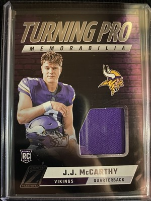 #ad 2024 Panini Zenith JJ McCarthy Turning Pro Memorabilia Rookie #TPM JJM Vikings $15.00