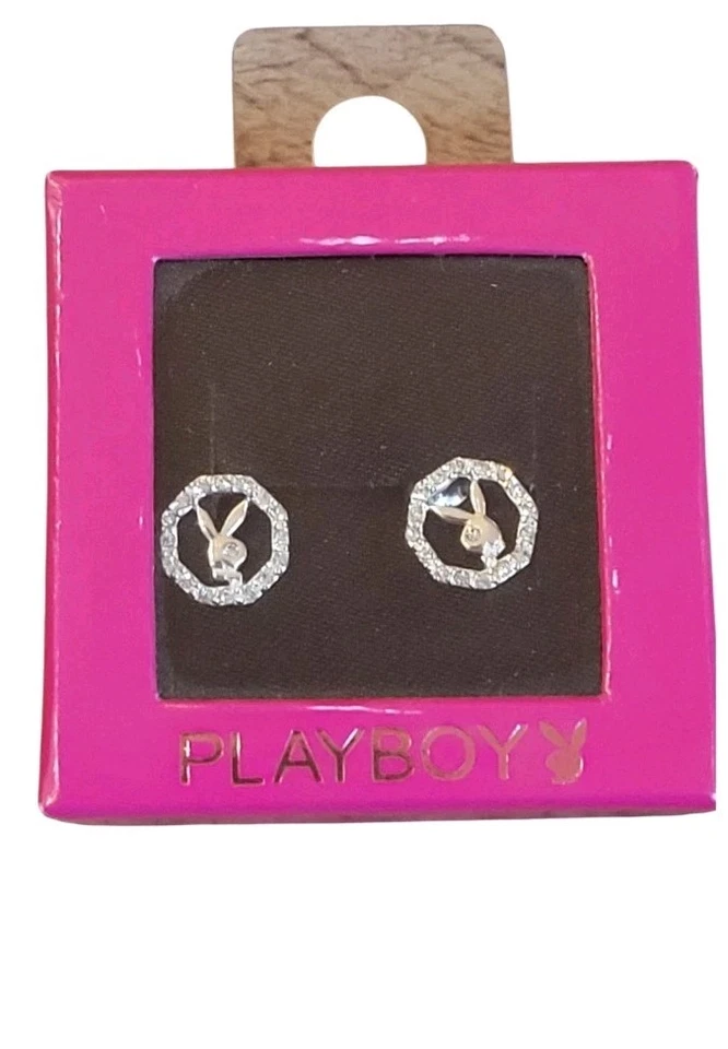 Novos Brincos Playboy Coelho Strass Caixa Oficial Licenciado Y2K - Imagem 4 de 4