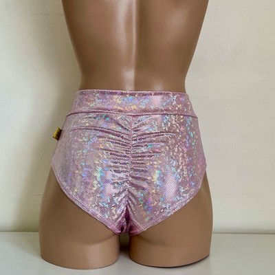 Schminke Briefs bottoms hologram shattered glass dance wear festival rave club