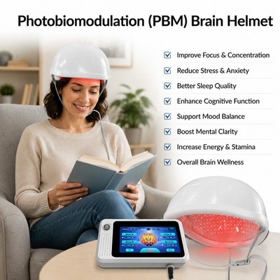448 Diodes 1070nm NIR Brain Therapy Device for Parkinson PTSD with Touch Control
