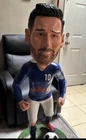 Soccer Player Figure Jersey Number 10 Blue White Red Black Sports Theme