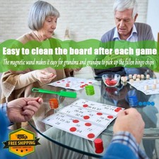 Dacefloy Magnetic Bingo Wand Metal Chips Counting School Game STEM Tool