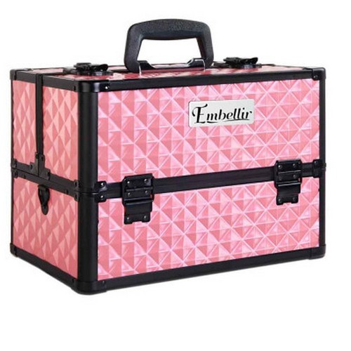 NEW Embellir Portable Cosmetic Makeup Case Pink - Picture 7 of 7