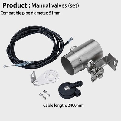 2''/51mm Manual Operation Motorbike Motorcycle Exhaust Control Valve Welded