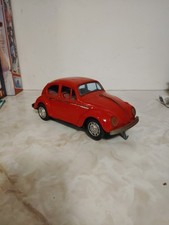 Vintage Taiyo VW Volkswagen Beetle Bug Bump-N-Go Battery Powered Tin 10" Japan