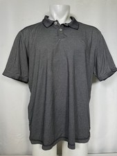 Tommy Bahama Marlin Grey Pique Casual Golf Polo Shirt Men's XL