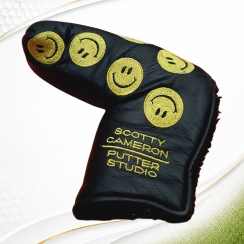 Scotty Cameron 2007 Smiley Face Blade Putter Headcover w/ Black Pivot Tool