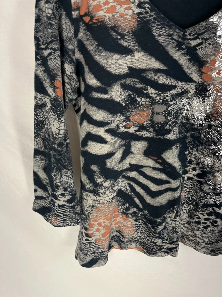 Camiseta vintage Y2K para mujer talla grande negra estampada Katina Marie EE. UU. Foto 2 de 4