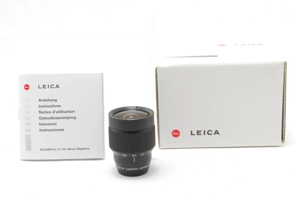 [EM PERFEITO ESTADO] Visor externo Leica 21 24 28mm para M com caixa e manual JAPÃO - Imagem 2 de 4