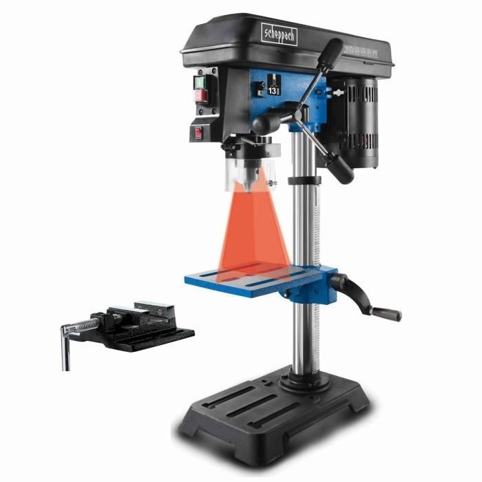 Scheppach DP16SL Trapano a Colonna da Banco 550W con Laser di Precisione