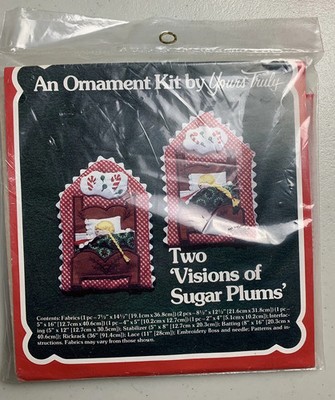An Ornament Kit by Yours Truly Two Visions of Sugar Plums Kit vintage 1981 New