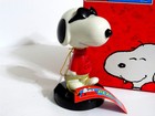 SNOOPY PEANUTS CHARLIE BROWN WESTLAND CERAMIC MINI BOBBLEHEAD FIGURINE 2011 — photo 1