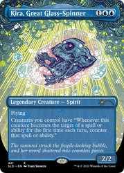 Kira, Great Glass-Spinner (Borderless) #421 Foil - Secret Lair Drop Series