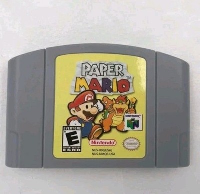 PAPER MARIO N64 RETRO 2001 (US VERSION) VIDEO GAME (EXPANSION PACK NOT NEEDED)