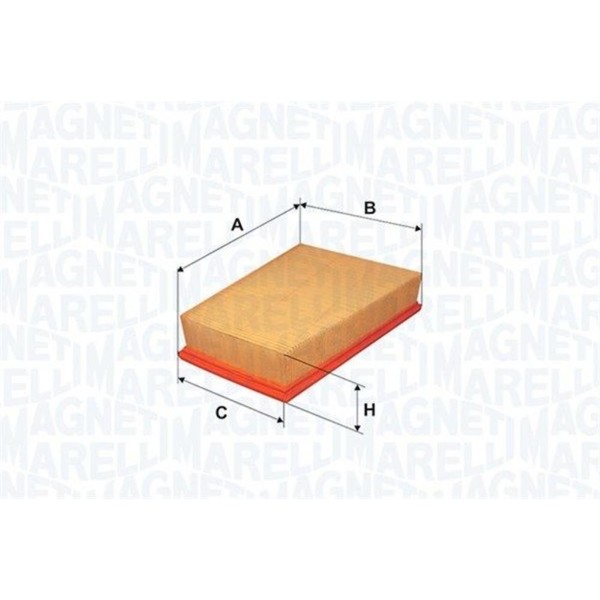 Magneti Marelli Luftfilter Filtereinsatz FüR Skoda Fabia II 1.2 12V VW Fox Polo-image