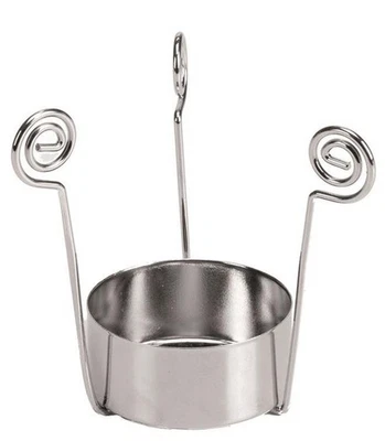 2 Teelichthalter aus Metall, silberfarben für Gläser 7cm - Bild 1 von 4