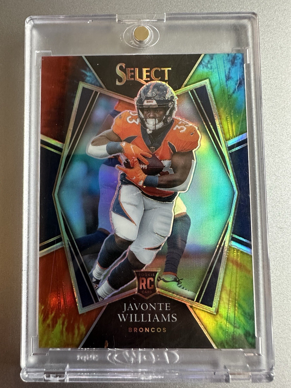 2021 Select Javonte Williams RC Tie Dye /25 Premier Level