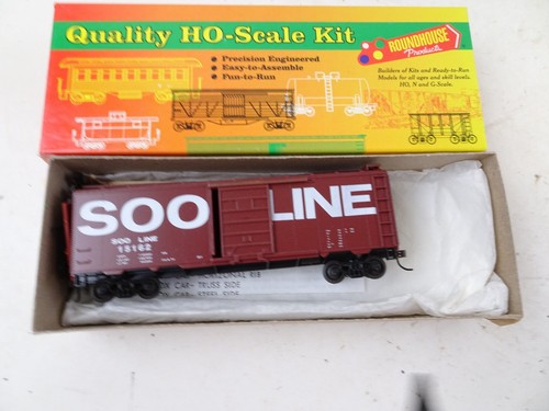 Roundhouse HO SOO Line 40' AAR Boxcar #15162 Kit Acopladores Bocina-Gancho | Condition: Used