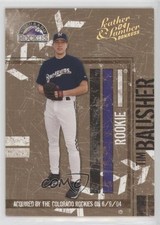 2004 Donruss Leather & Lumber Rookie Gold 17/25 Tim Bausher #154 0t2
