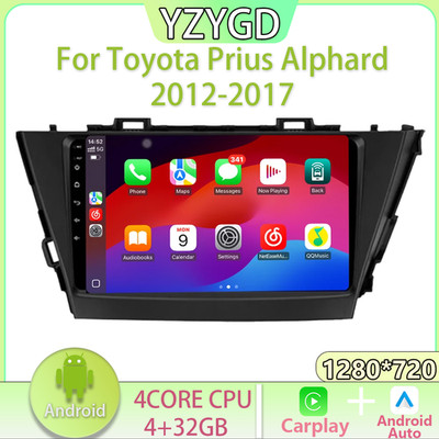 Für Toyota Prius Alphard 2012-2017 Car Carplay Radio Stereo GPS Multimedia Video