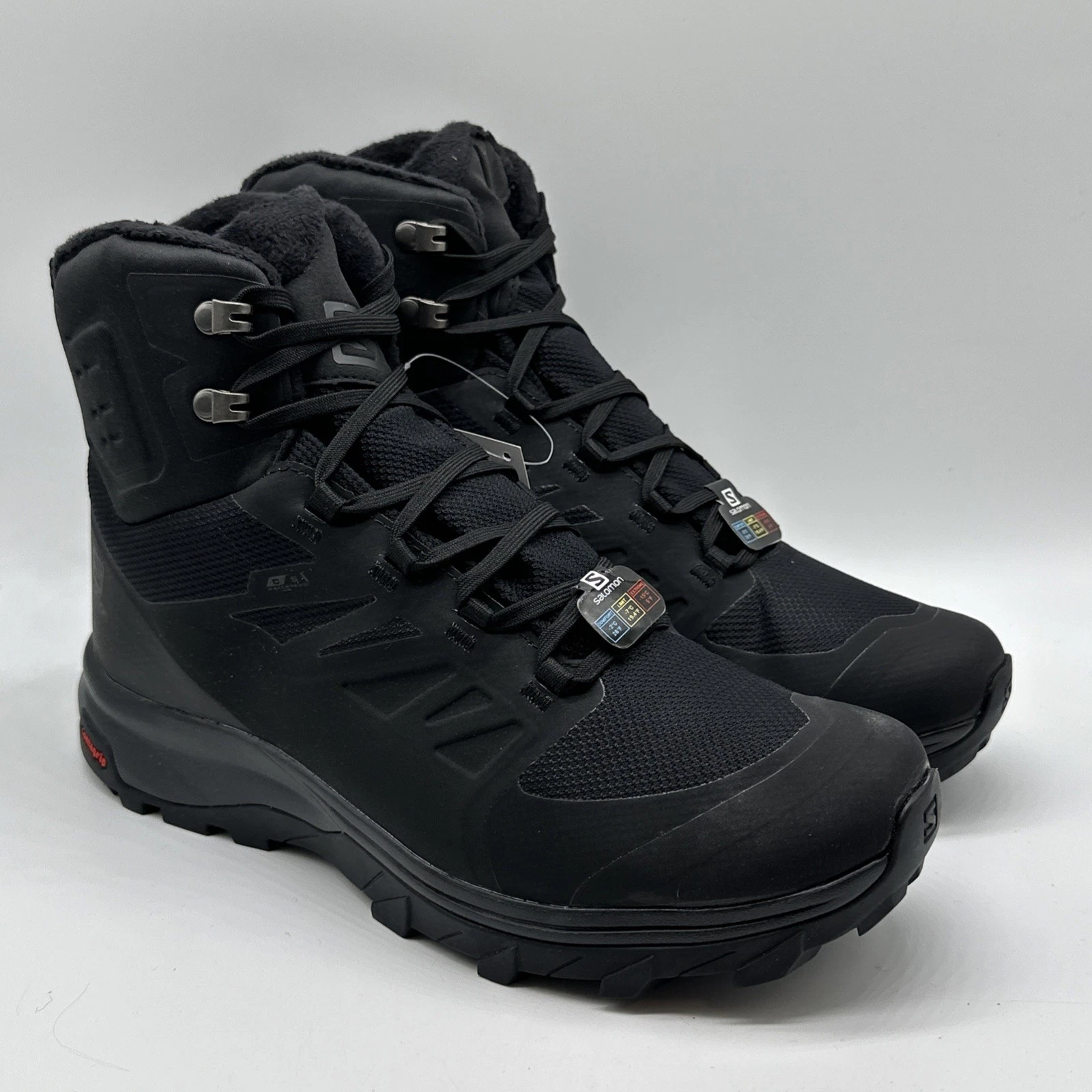 Salomon OUTblast TS CSWP Snow Boots Men’s US 8.5 Eur 42 Black 409223