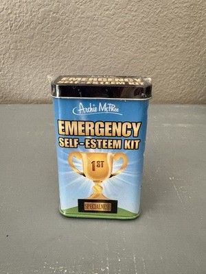 Emergency Self-Esteem Kit 2014 Archie McPhee NEW gag novelty gift tin Sealed