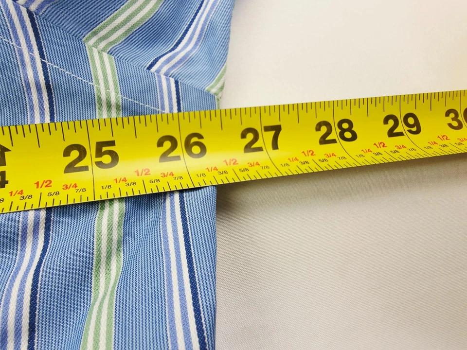 Camisa azul Stafford Signature calce clásico talla 17,5 34-35 para hombre The Country Club Foto 2 de 4