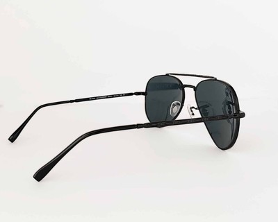 Ray-Ban Aviator Sunglasses - Black Frame with Dark Lenses - Unisex Ray Ban Aviator Total Black Polarized Classic Unisex  main image 3
