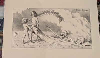RAR Druck Walter Ziegler Innviertler Künstler Gilde Burghausen momento mori 1901