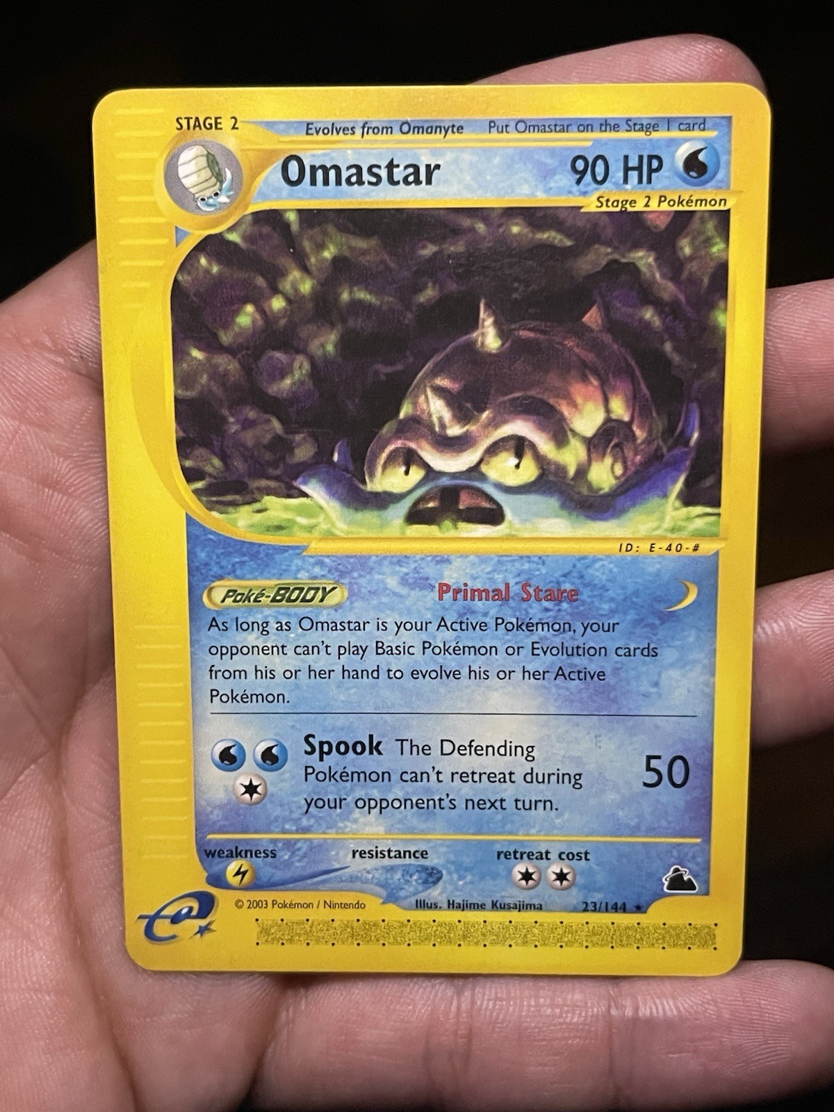 Omastar 23/144 Pokémon Skyridge LP