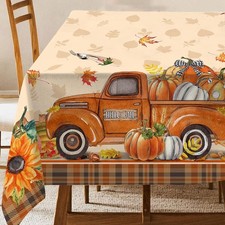 Hexagram Fall Tablecloth 60 x 84 60 x 84 Rectangular ,