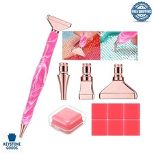 14Pcs Rainbow Diamond Painting Pen Set with Metal Tips  Accessories