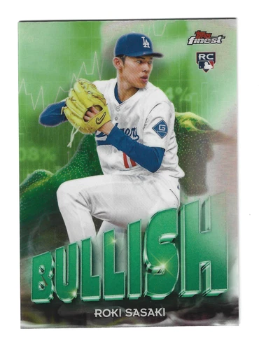 2025 Topps Finest Bullish Roki Sasaki RC #B-11 Case Hit SSP