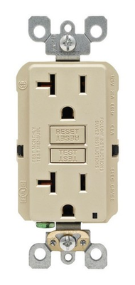 #ad #ad Leviton GFNT2 0KI GFCI Receptacle 15A Ivory Slim Shallow Self Test $21.41