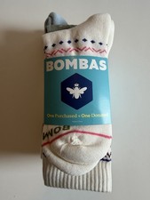 Bombas Midweight Calf Crew 4 Pairs Size Medium Women's