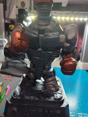 Bust Statue Of Boxing Robot Atom From Real Steal Movie