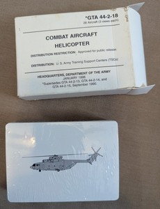 SEALED Military ID Cards- Combat Aircraft Helicopter Jan. 1996 26 Aircraft 3 Vue