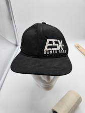 ESX 360 Hat Cap Snap Back Black Gamer Gear Gaming Video Game Mens Adjustable