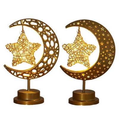 Ramadan Moon Star Light Desktop-Lampe für Restaurant, Büro, Muttertag