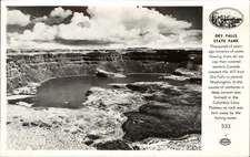 Dry Falls State Park ~ Columbia Lava Plateau ~ Washington WA ~ RPPC